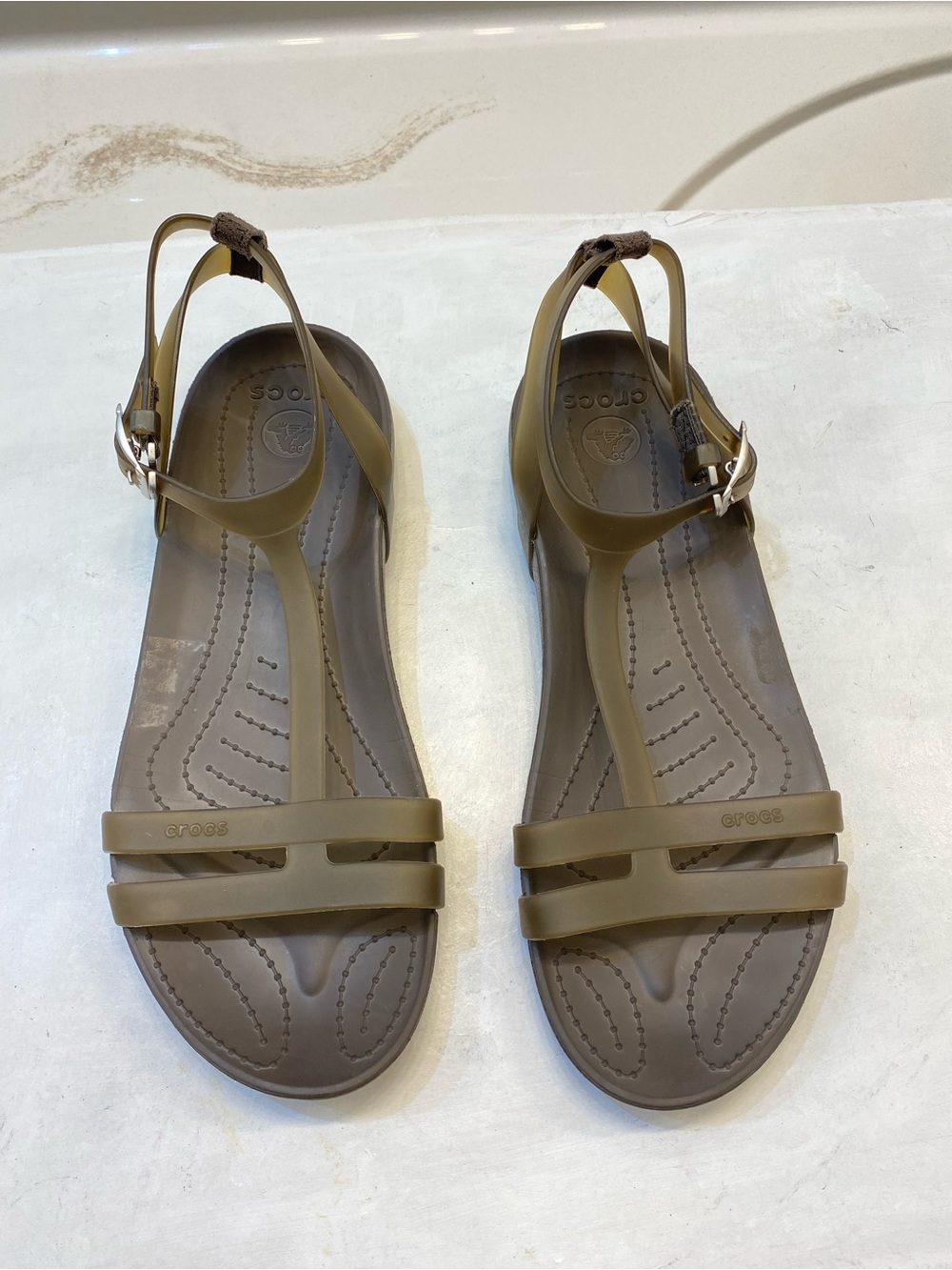 Crocs Sexy Women Gladiator Sandal, Size 9 good condition good bottom, clean